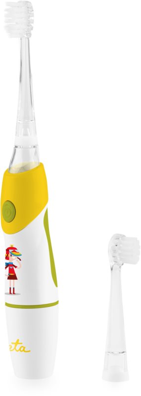 ETA Sonetic 0710 90050 periuta de dinti electrica sonica pentru copii Yellow / 0-10 y. 1 buc