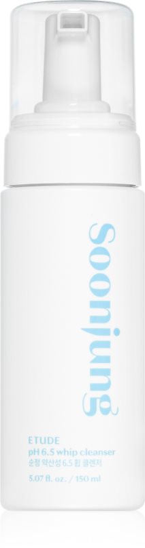 ETUDE SoonJung pH 6.5 Whip Cleanser demachiant spumant delicat pentru piele sensibila si iritabila 150 ml