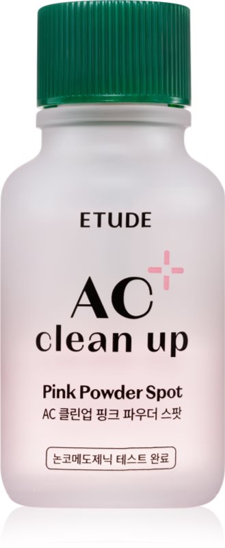 ETUDE AC Clean Up Pink Powder Spot tratament topic pentru acnee cu efect calmant 15 ml