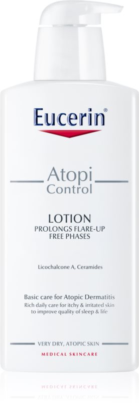 Eucerin AtopiControl lapte de corp pentru piele uscata, actionand impotriva senzatiei de mancarime 400 ml