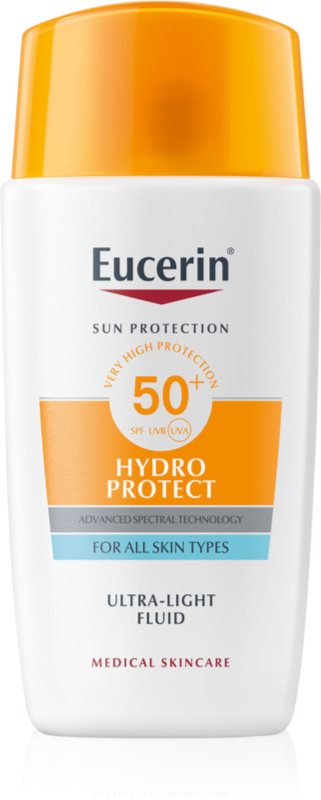 Eucerin Hydro Protect Ultra Light Fluid SPF 50+ fluid pentru fata cu protectie solara SPF 50+ 50 ml