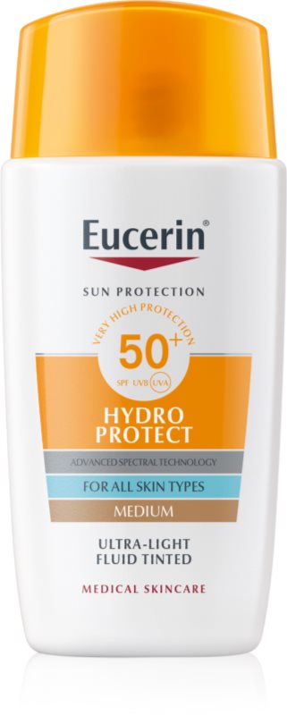 Eucerin Sun Hydro Protect fluid pentru tonifierea bronzului SPF 50+