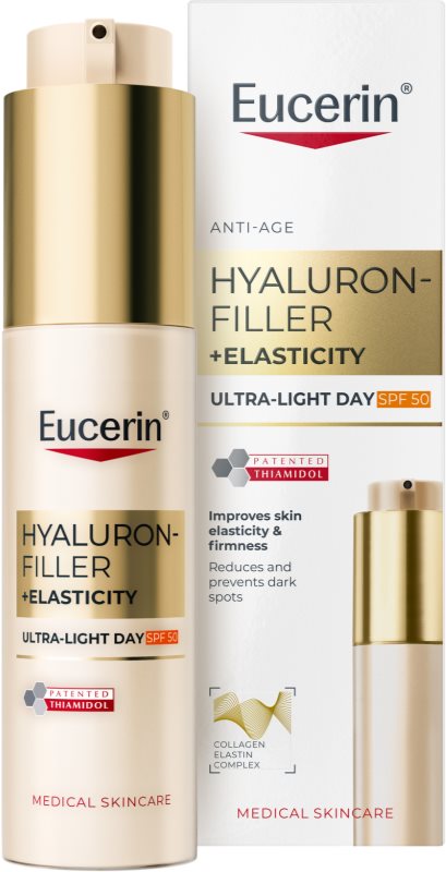 Eucerin Hyaluron-Filler + Elasticity crema de zi usoara SPF 50 50 ml