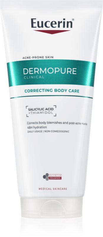Eucerin DermoPure Clinical Correcting Body Care crema de corp impotriva imperfectiunilor pielii cauzate de acnee 200 ml