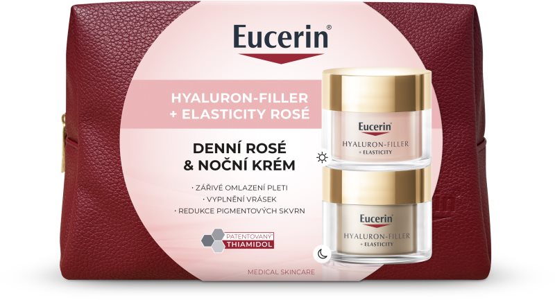 Eucerin Hyaluron-Filler + Elasticity Rosé set cadou pentru ten matur