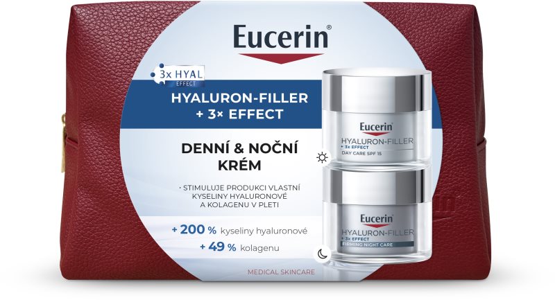 Eucerin Hyaluron-Filler + 3x Effect set pentru îngrijirea tenului ziua și noaptea