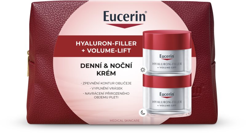 Eucerin Hyaluron-Filler + Volume-Lift set cadou de Crăciun pentru fermitatea și lifting-ul tenului