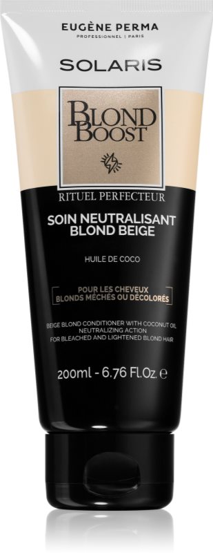 EUGÈNE PERMA Solaris Blond Care balsam hidratant de neutralizare tonuri de galben 200 ml
