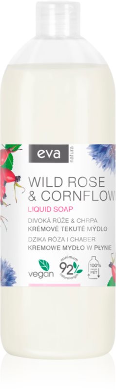 Eva Natura Wild rose & Cornflower Sapun lichid de maini Refil 1000 ml