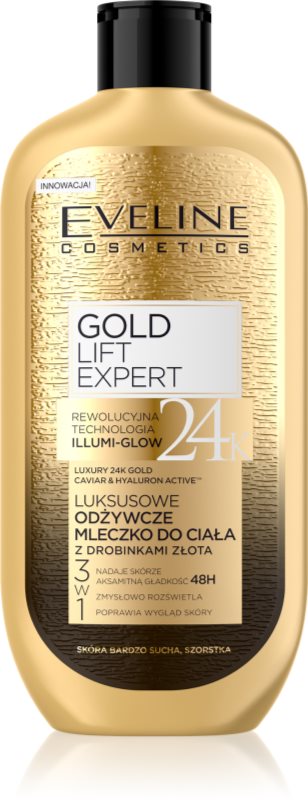 Eveline Cosmetics Gold Lift Expert crema de corp nutritiva cu aur 350 ml