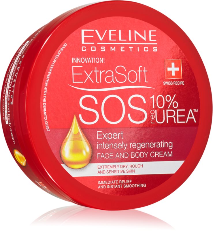 Eveline Cosmetics Extra Soft SOS crema Intensiv Regeneratoare corp si fata 175 ml