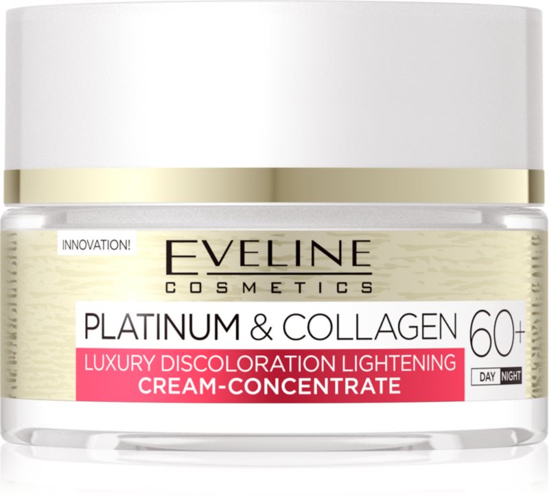 Eveline Cosmetics Platinum & Collagen crema anti-rid de zi si de noapte 60+ 50 ml