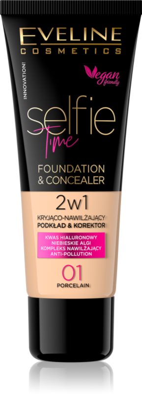 Eveline Cosmetics Selfie Time make-up si corector 2 in 1