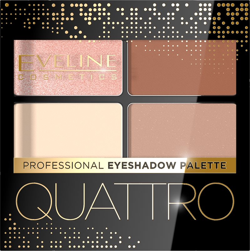 Eveline Cosmetics Quattro paletă cu farduri de ochi