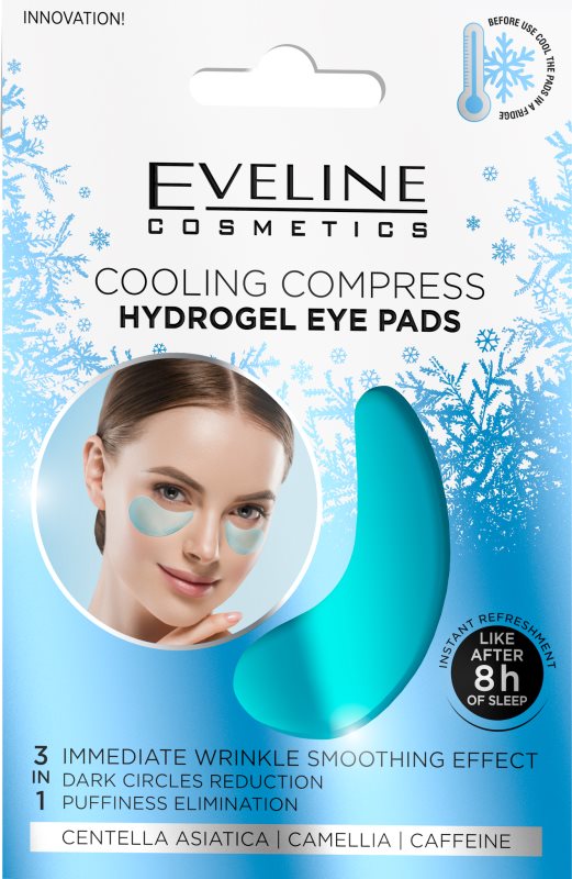Eveline Cosmetics Hydra Expert masca hidrogel pentru ochi cu efect racoritor 2 buc