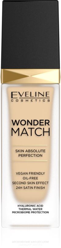 Eveline Cosmetics Wonder Match fard lichid de lunga durata cu acid hialuronic