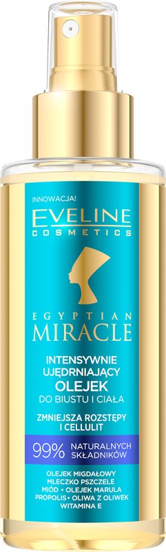 Eveline Cosmetics Egyptian Miracle ulei cu efect de fermitate pentru corp și zona decolteului 150 ml
