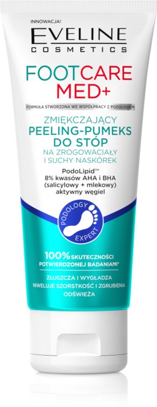 Eveline Cosmetics Foot Care Med exfoliant delicat si hidratant pentru picioare 100 ml