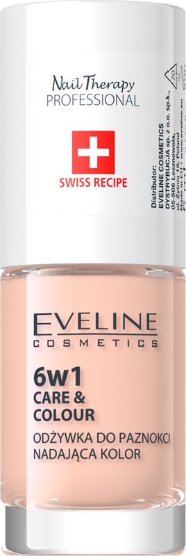 Eveline Cosmetics Nail Therapy Care & Colour balsam pentru unghii 6 in 1