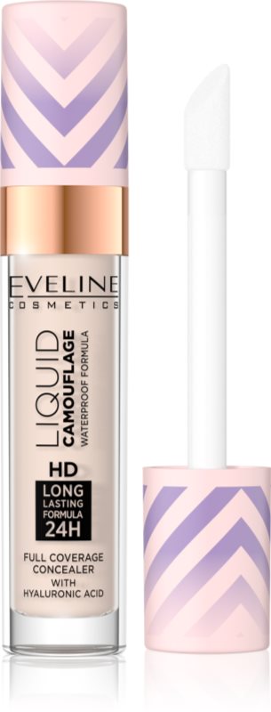 Eveline Cosmetics Liquid Camouflage Corector rezistent la apa cu acid hialuronic