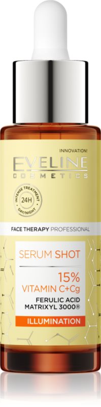 Eveline Cosmetics Serum Shot 15% Vitamin C+Cg ser antirid iluminator cu vitamina C 30 ml