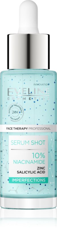 Eveline Cosmetics Serum Shot 10% Niacinamide ser facial pentru ten gras si problematic 30 ml