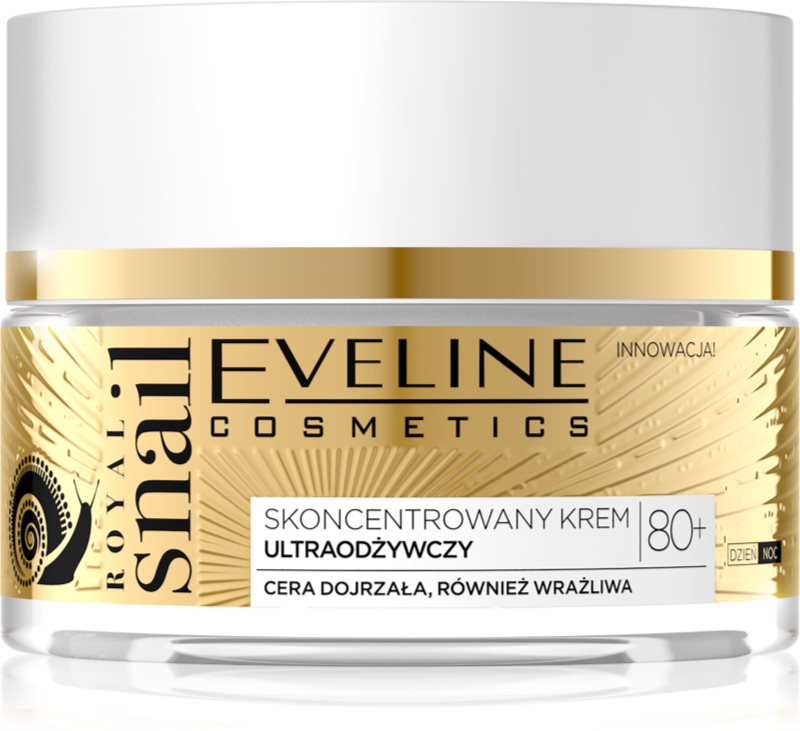 Eveline Cosmetics Royal Snail cremă intens hrănitoare pentru riduri adanci 80+ 50 ml