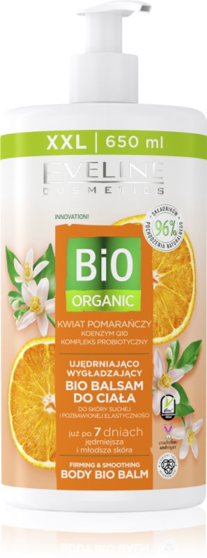 Eveline Cosmetics Bio Organic Balsam de corp relaxant cu efect de întărire 650 ml