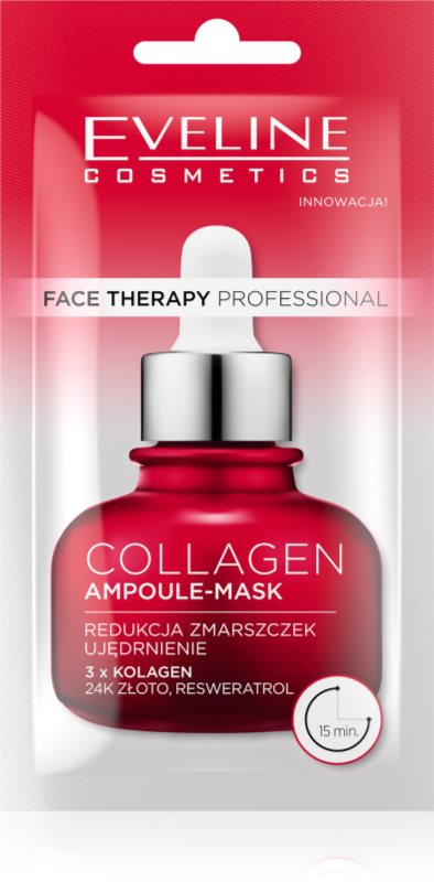 Eveline Cosmetics Face Therapy Collagen masca sub forma de crema pentru a restabili fermitatea pielii 8 ml