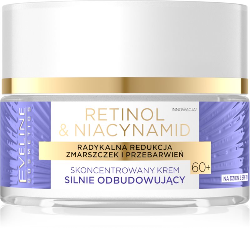 Eveline Cosmetics Retinol & Niacynamid crema de zi cu efect de anti imbatranire 60+ SPF 20 50 ml