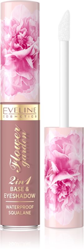 Eveline Cosmetics Flower Garden lichid fard ochi 2 in 1 culoare 02 6,5 ml