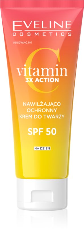 Eveline Cosmetics Vitamin C 3x Action crema de zi hidratanta SPF 50 30 ml