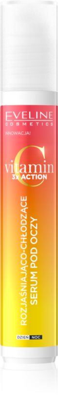 Eveline Cosmetics Vitamin C 3x Action ser pentru ochi, cu efect de iluminare roll-on 15 ml