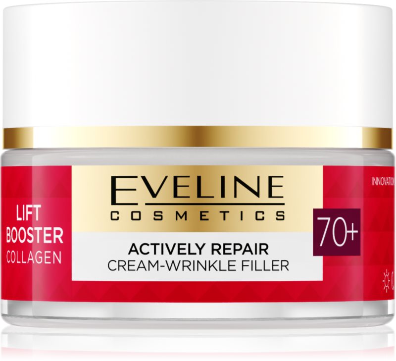 Eveline Cosmetics Lift Booster Collagen crema hidratanta si hranitoare pentru riduri 70+ 50 ml
