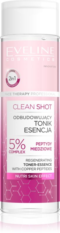 Eveline Cosmetics Clean Shot 5% Copper Peptide Complex tonic revitalizant 200 ml