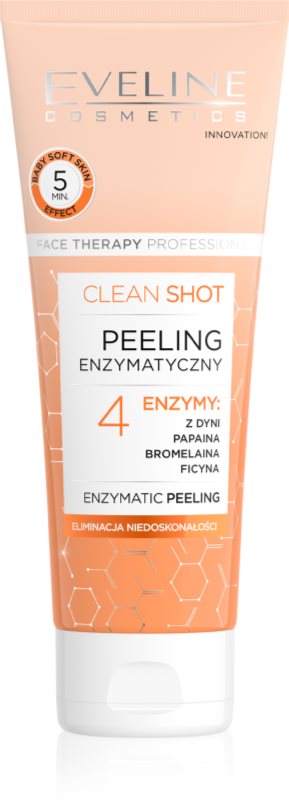 Eveline Cosmetics Clean Shot 4 Enzymes peeling enzimatic impotriva imperfectiunilor pielii 75 ml