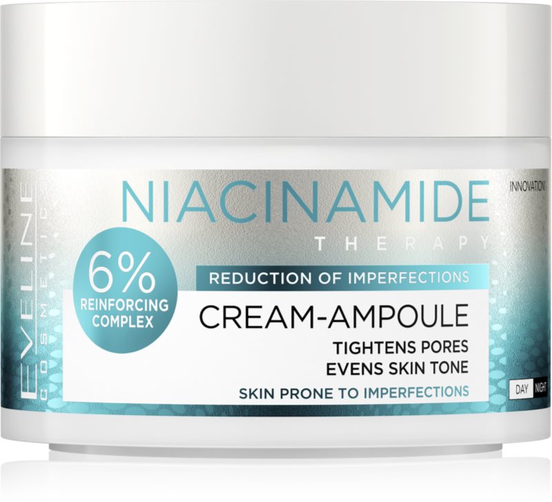 Eveline Cosmetics Cream-Ampoule Niacinamide cremă hidratantă impotriva imperfectiunilor pielii 50 ml