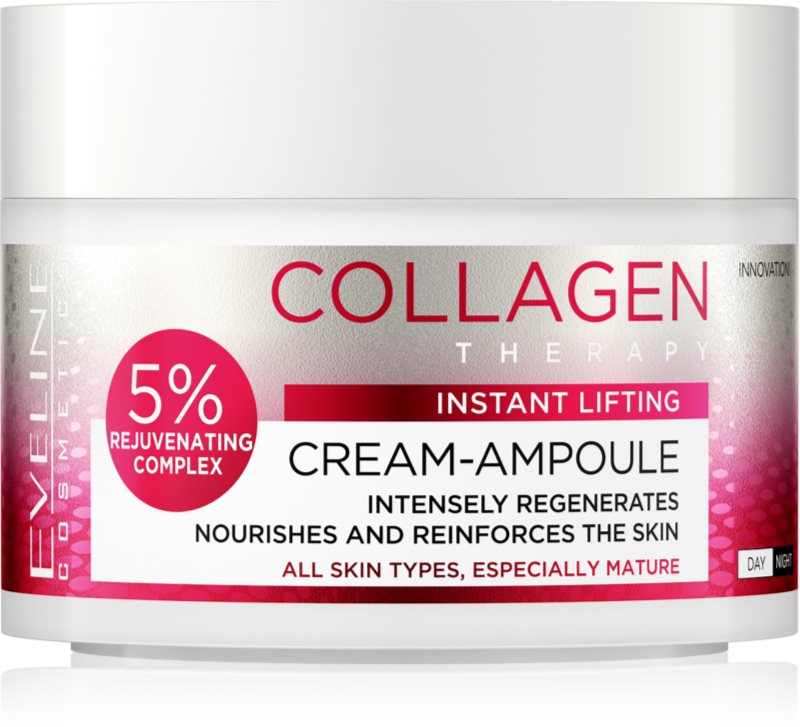 Eveline Cosmetics Cream-Ampoule Collagen cremă intens hrănitoare cu efect lifting 50 ml