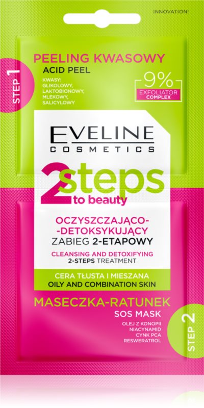 Eveline Cosmetics 2 Steps To Beauty tratament bifazic faciale 2x4 ml