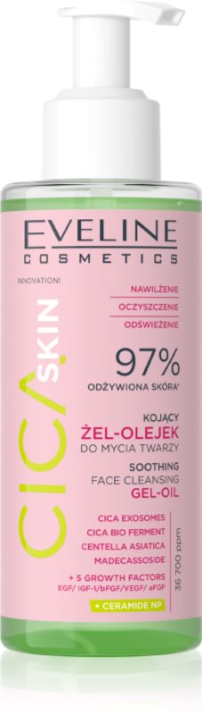 Eveline Cosmetics Cica Skin oil ulei calmant pentru curatare faciale 145 ml