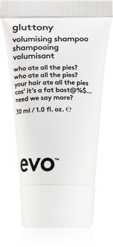 EVO Gluttony Volumising Shampoo șampon pentru păr cu volum 30 ml