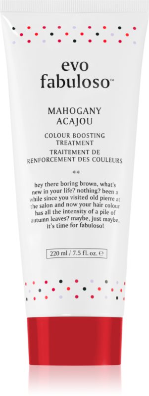 EVO Fabuloso Colour Boosting Treatment balsam pentru a evidentia culoarea parului culoare Mahogany 220 ml