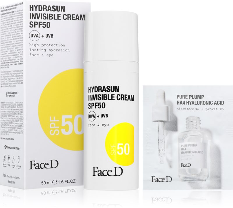 Face D Hydrasun crema de soare pentru fata SPF 50 50 ml