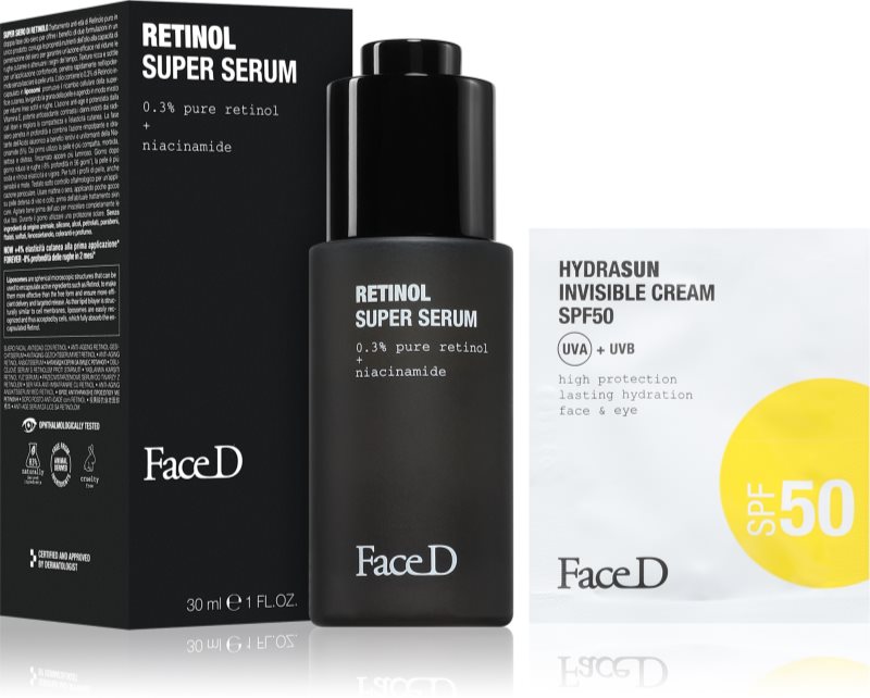 Face D Retinol Super Serum ser antirid cu retinol cu ulei 30 ml