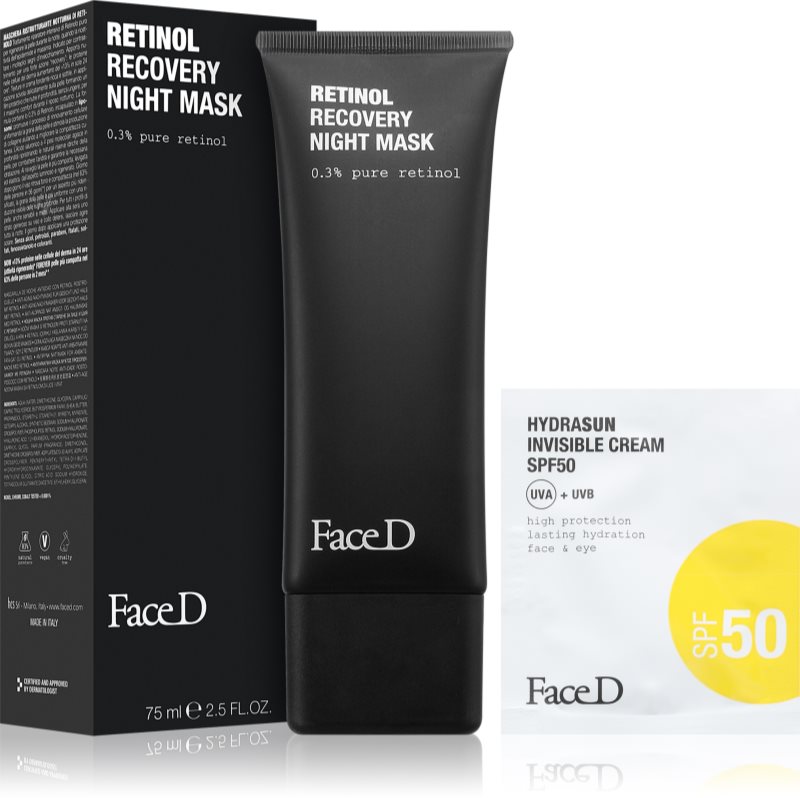 Face D Retinol Recovery Night Mask masca de noapte cu efect de regenerare cu retinol 75 ml