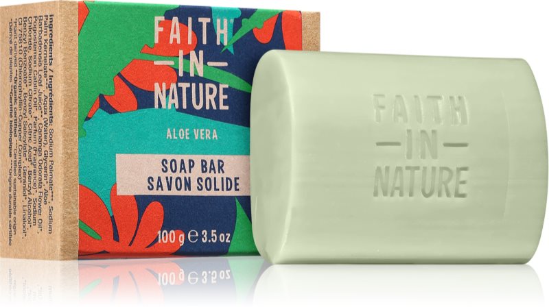 Faith In Nature Hand Made Soap Aloe Vera Sapun natural cu aloe vera 100 g