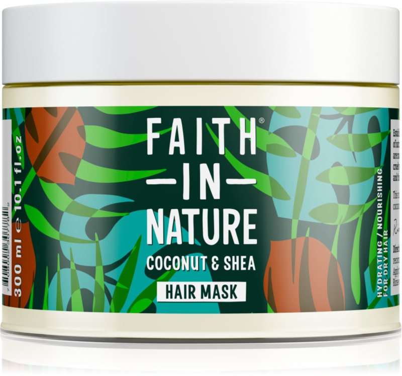 Faith In Nature Coconut & Shea masca hidratanta pentru păr uscat și deteriorat 300 ml