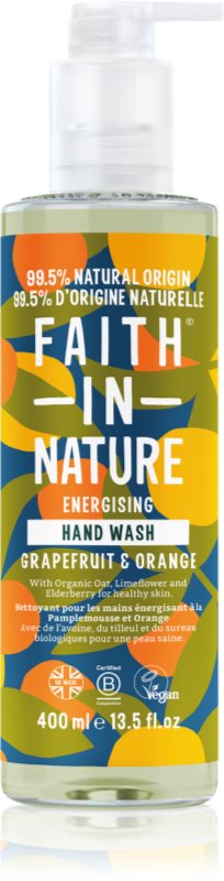 Faith In Nature Grapefruit & Orange Săpun natural pentru mâini 400 ml