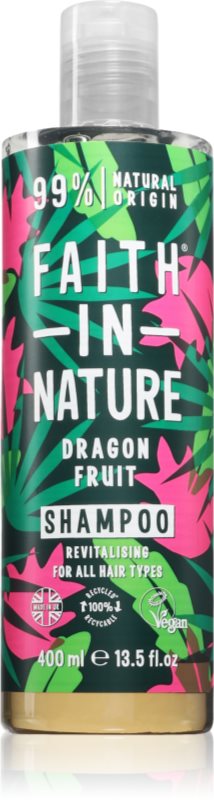 Faith In Nature Dragon Fruit sampon pentru curatare pentru par normal spre gras 400 ml