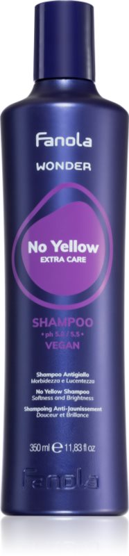 Fanola Wonder No Yellow Extra Care Shampoo șampon pentru neutralizarea tonurilor de galben